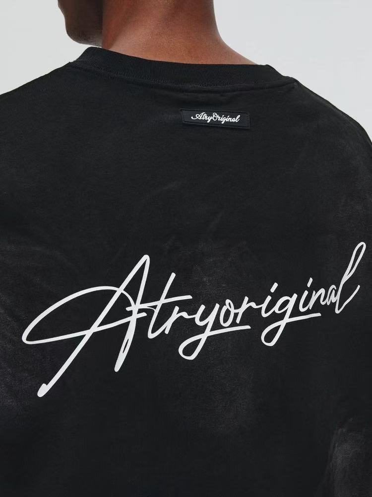 ATRY Distressed Washed LOGO T-shirt