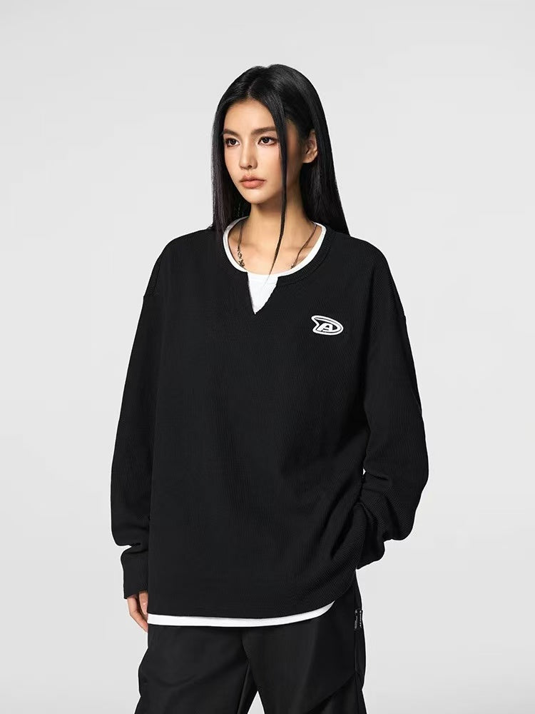 ACHOCK Two-piece Bottoming Long-sleeved Tee