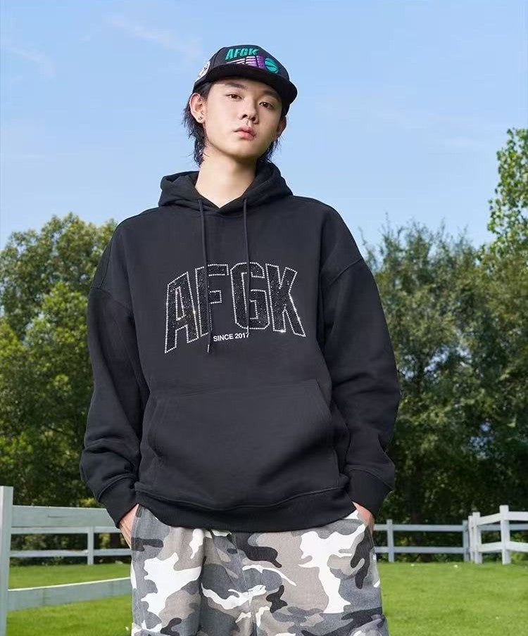 AFGK Raindrop Hot Diamond Logo Hoodie