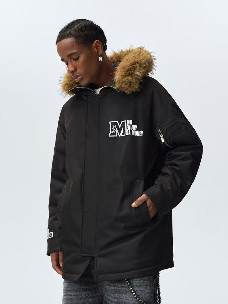 MEDM Fur Collar Long Down Parka