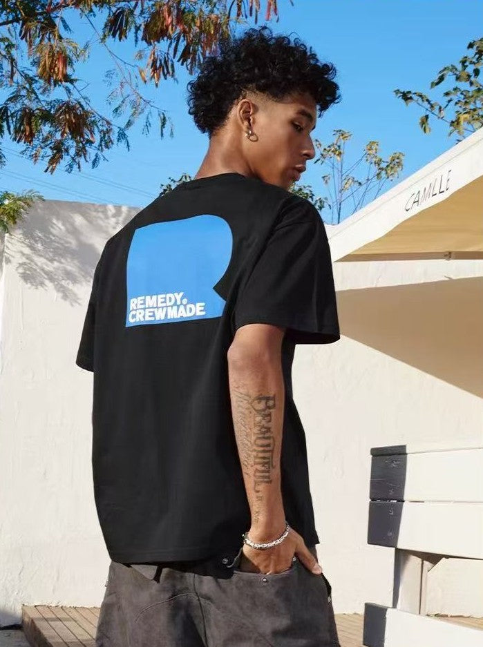 REMEDY Logo Print Short-sleeve T-shirt