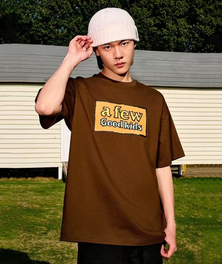 AFGK Graffiti Print Short-sleeve T-shirt