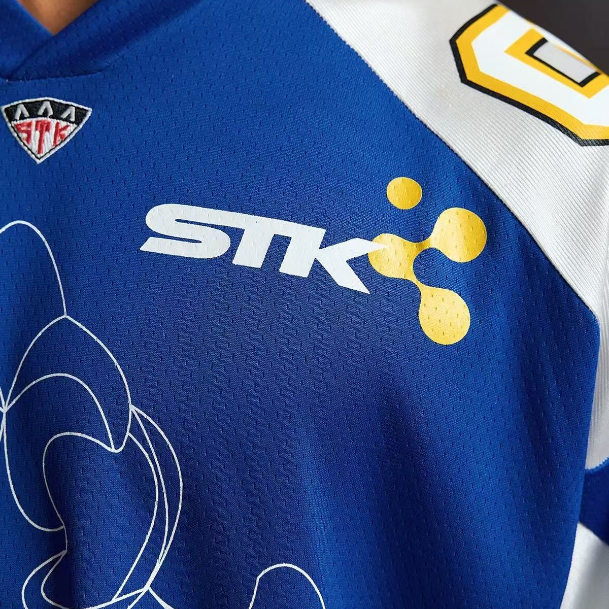 STK Color-Blocked Mesh Ice Hockey Long-Sleeve T-Shirt