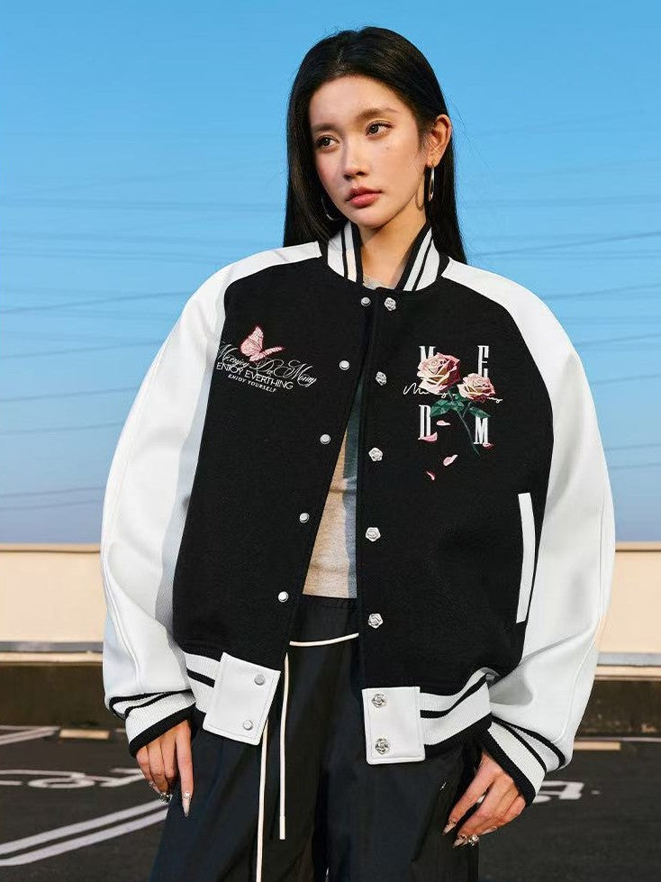 MEDM Origami Rose Baseball Jacket