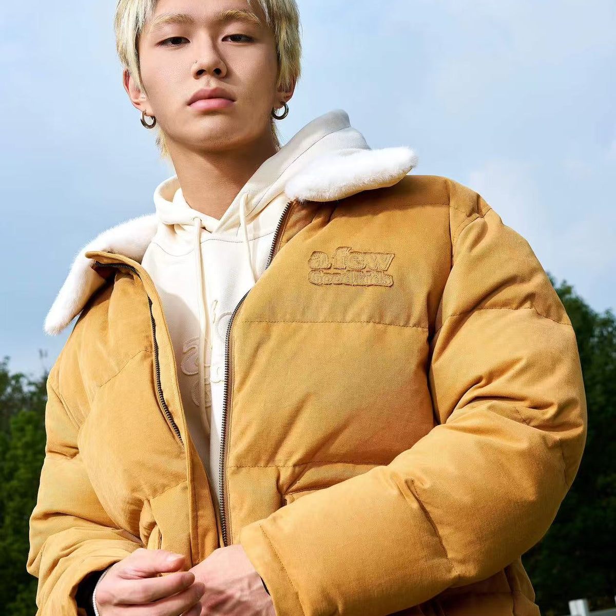 AFGK Removable Lapels Down Jacket