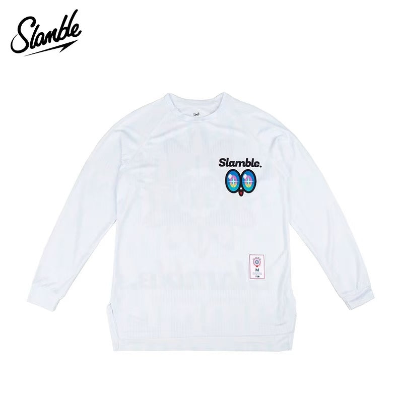 SLAMBLE Fun Printed  Long Sleeve Sports T-Shirt