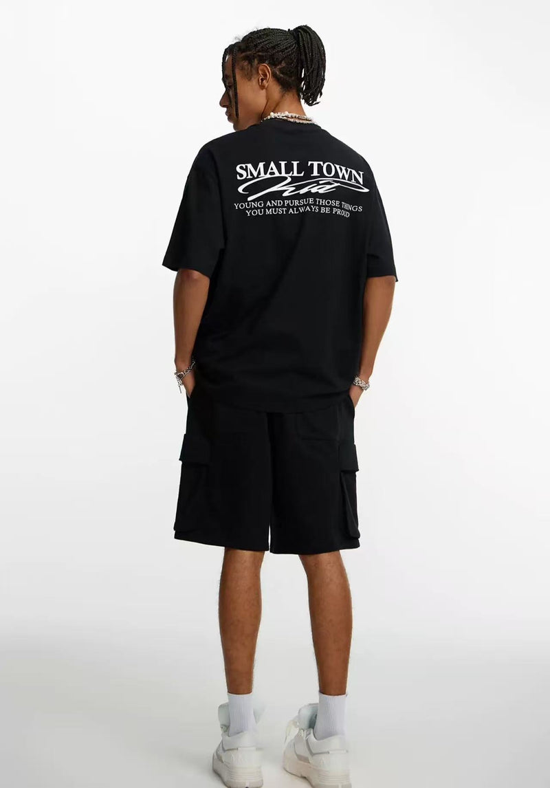 STK  Pocket Embroidered Knit Shorts