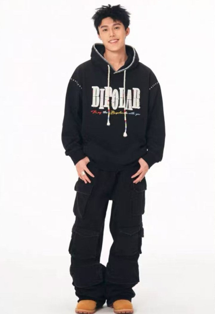 BIPOLAR Tri-color Embroidered Hoodie