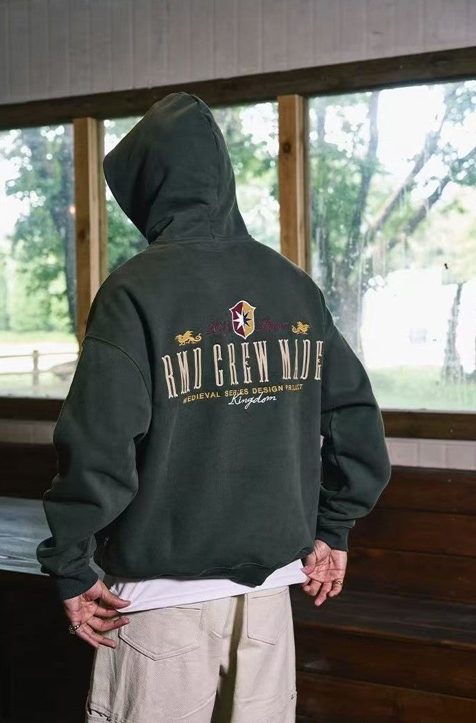 REMEDY Logo Embroidered Fleece Hoodie