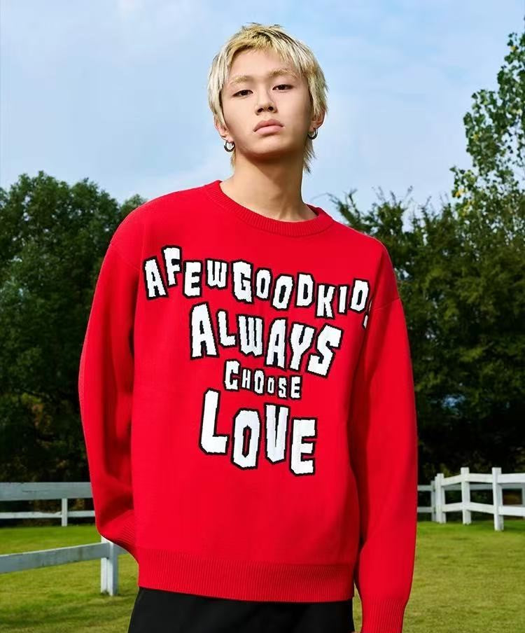 AFGK Logo Lettered Wool Sweater