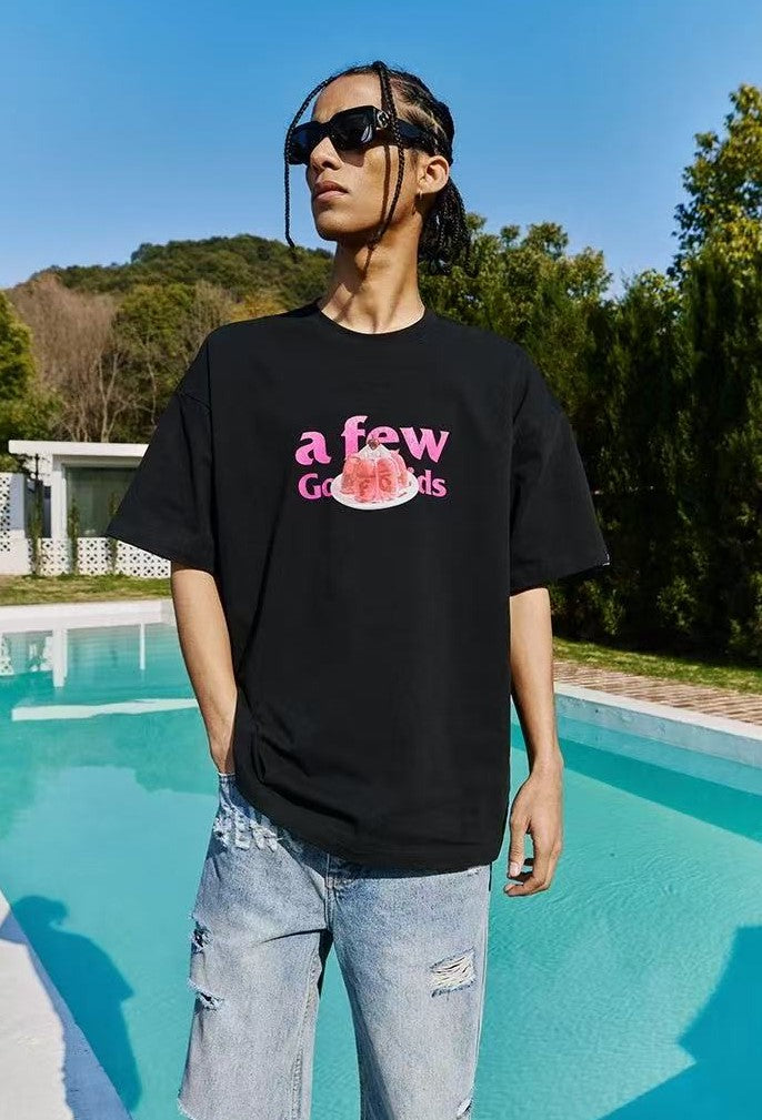 AFGK Dessert Printed short-sleeved T-shirt