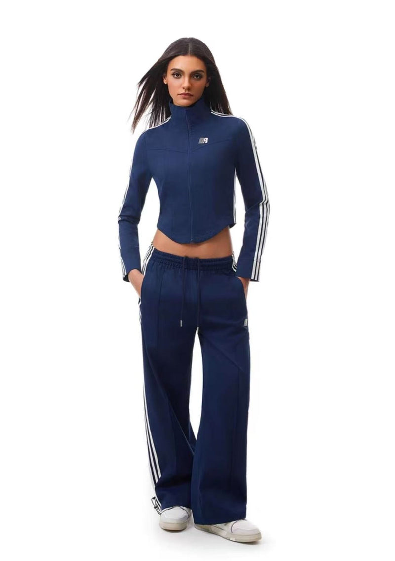 FDR Stand Collar Slim Fit Webbing Jacket (For Women)