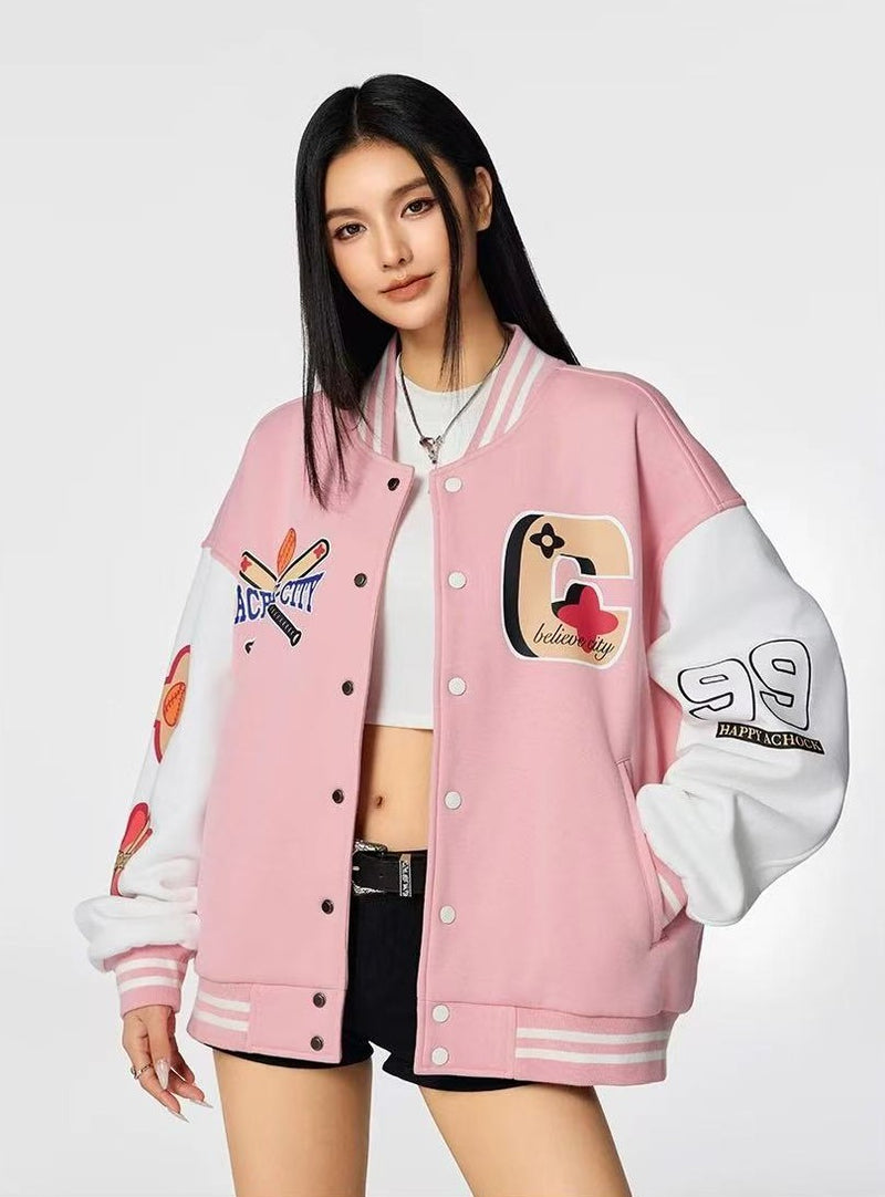 ACHOCK American Baseball Embroidery Jacket