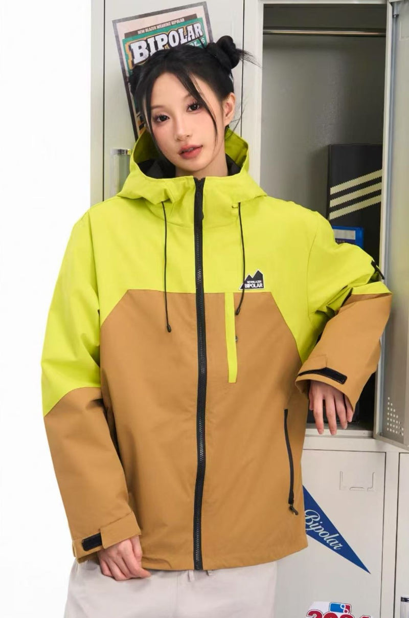 BIPOLAR Outdoor Casual Contrast Color Jacket
