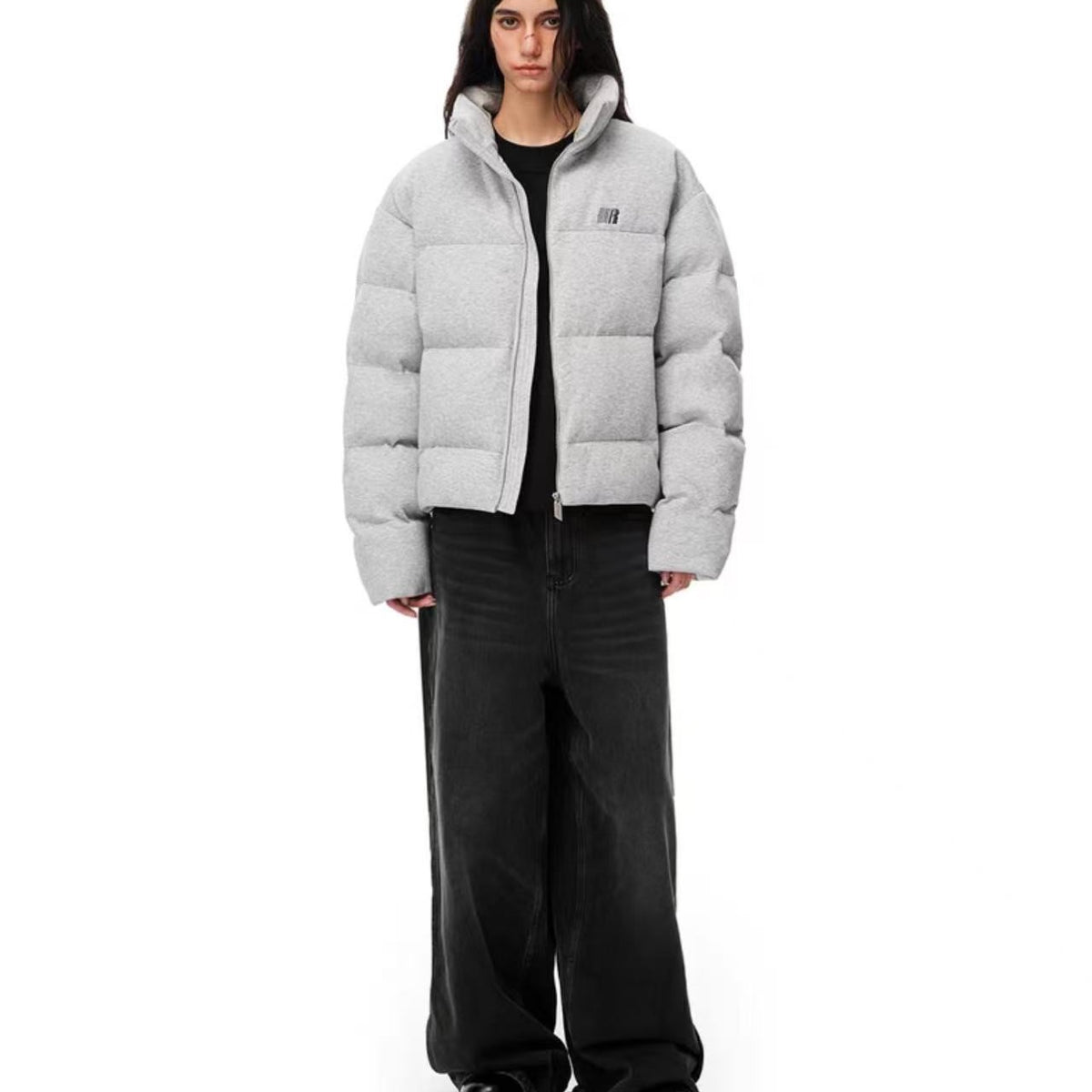 FDR Floral Gray Cotton Padded Jacket