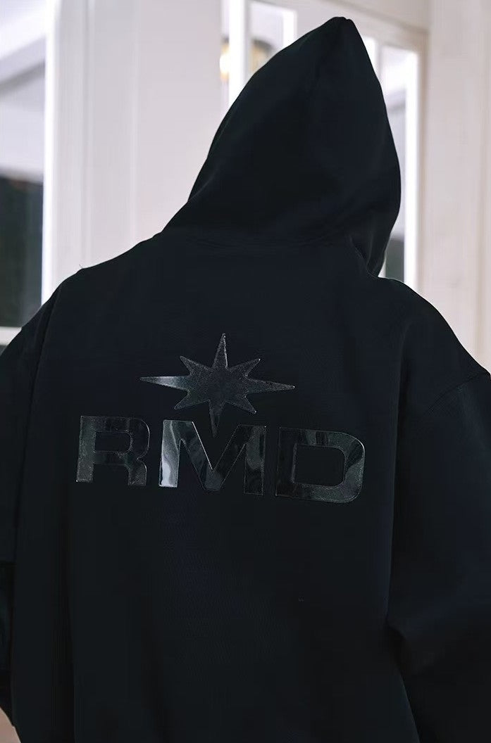 REMEDY Octagram Star Logo Print Hoodie