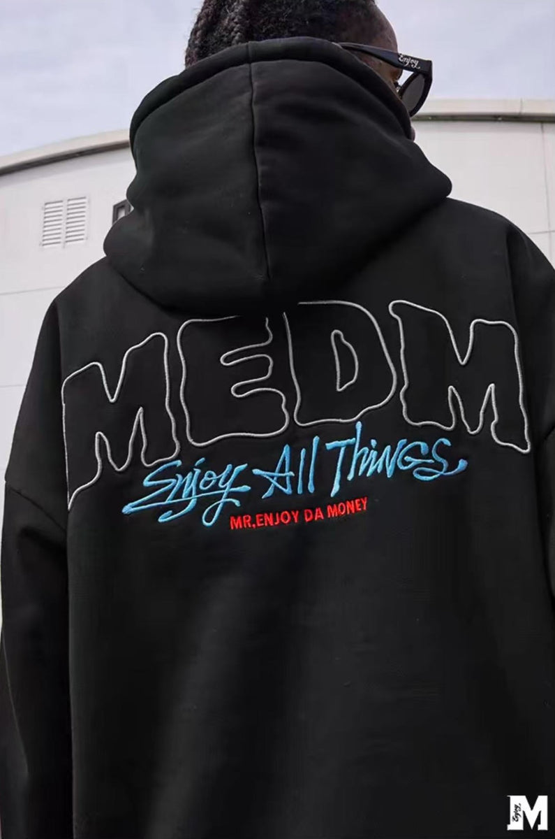 MEDM Woolen Drawstring Hoodie