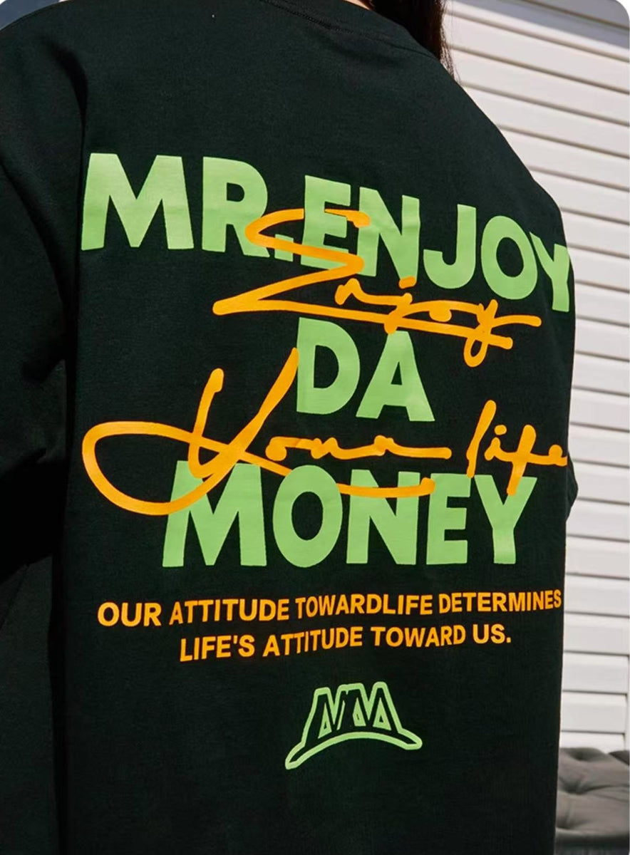 MEDM Summer Graffiti Letter Print Short Sleeve T-Shirt