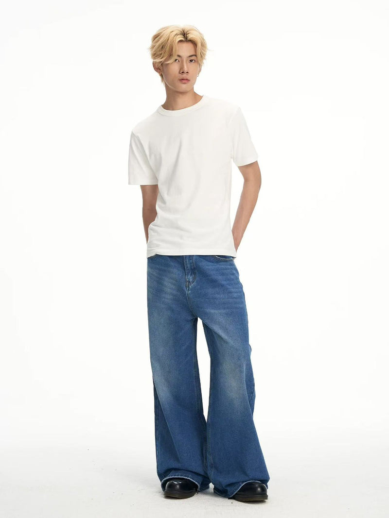 BIPOLAR Washed Baggy Denim Jeans