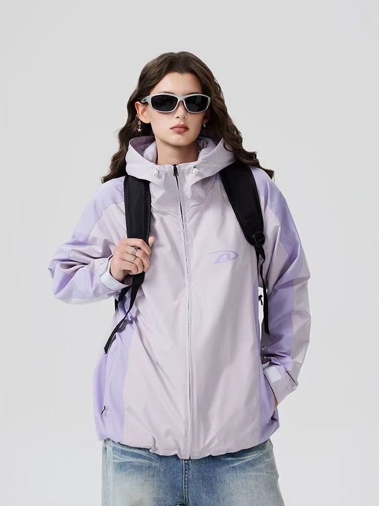 ACHOCK Logo Print Simple Outdoor Jacket