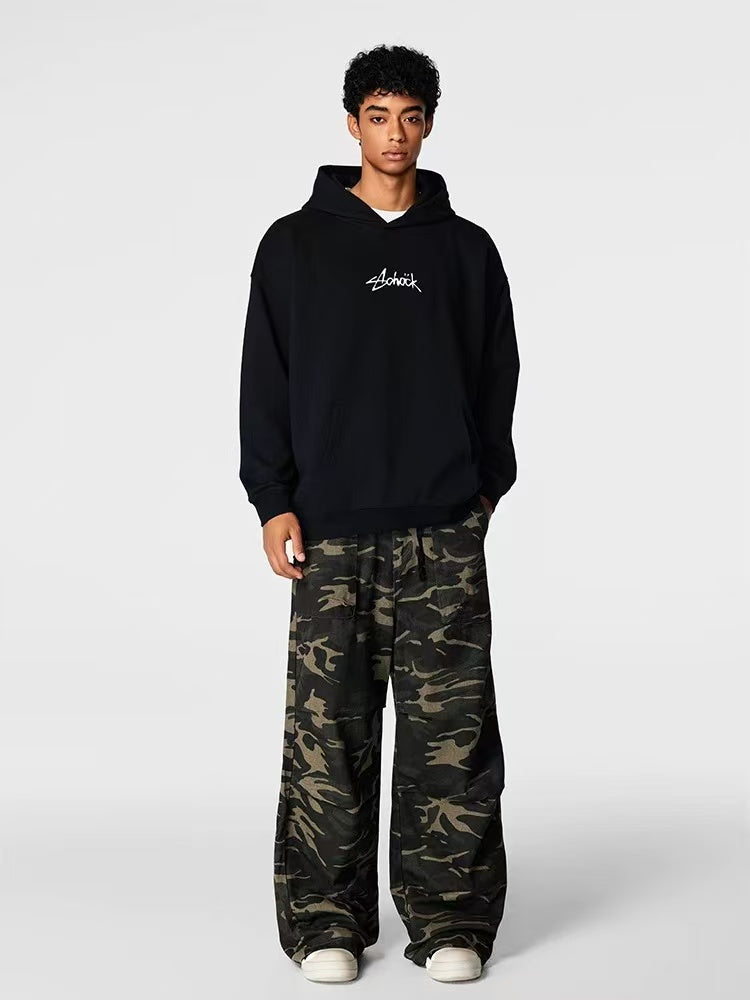 ACHOCK Camouflage Straight Casual Pants