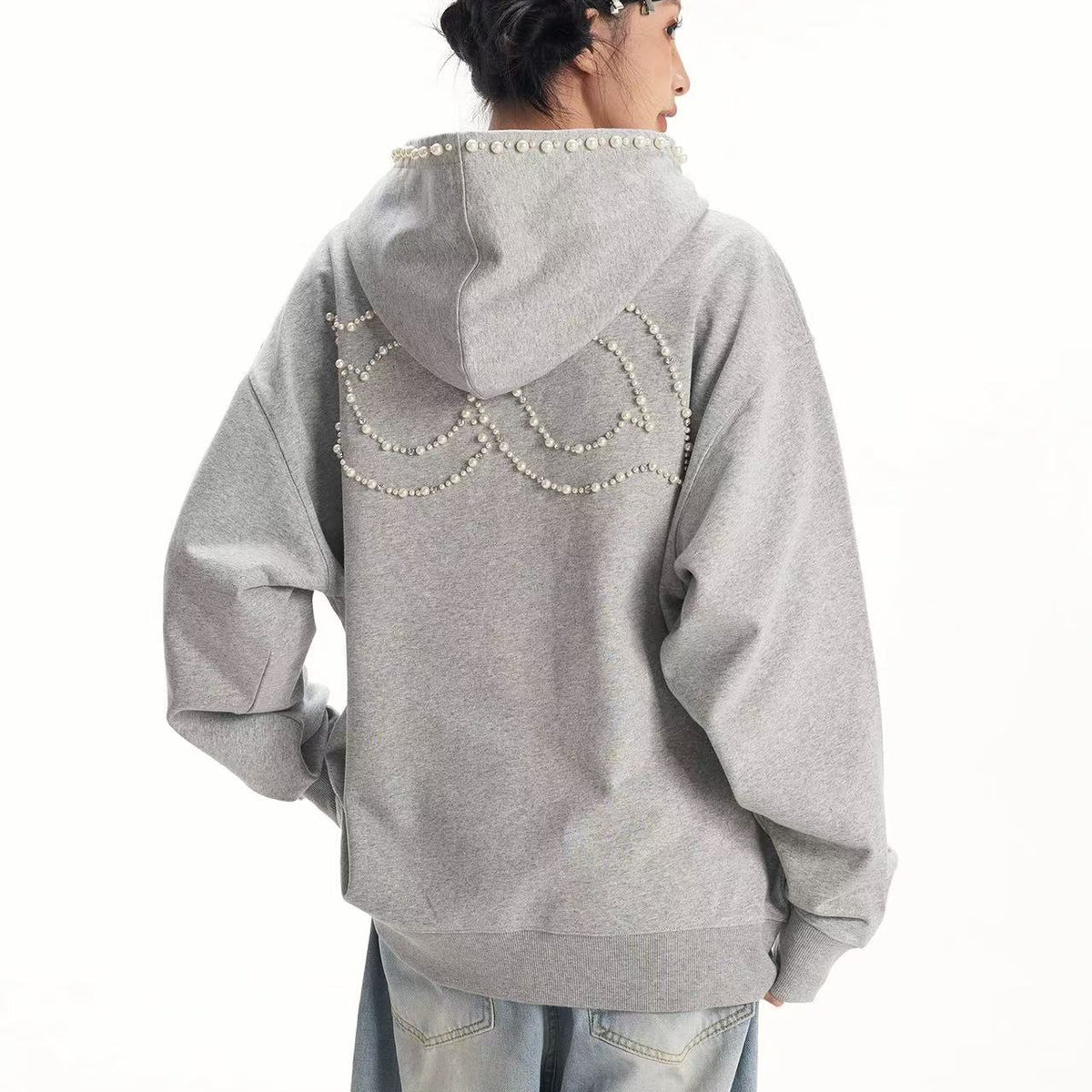 BIPOLAR Pearl Logo Designed Hoodie