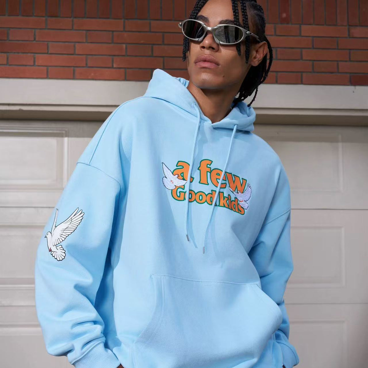 AFGK Peace Dove Embroidered hoodie