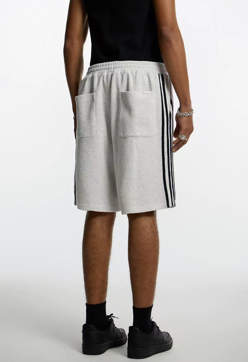 STK Vintage Textured Webbing Casual Shorts