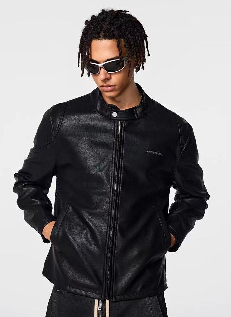 ACHOCK Retro Tailoring Heavy Motorcycle Jacket