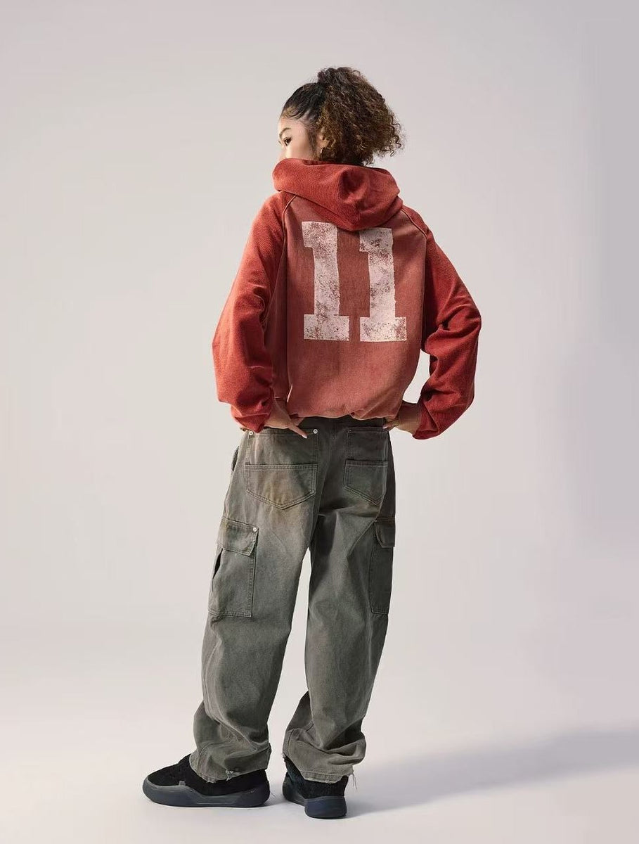REMEDY Washed Patchwork Hoodie