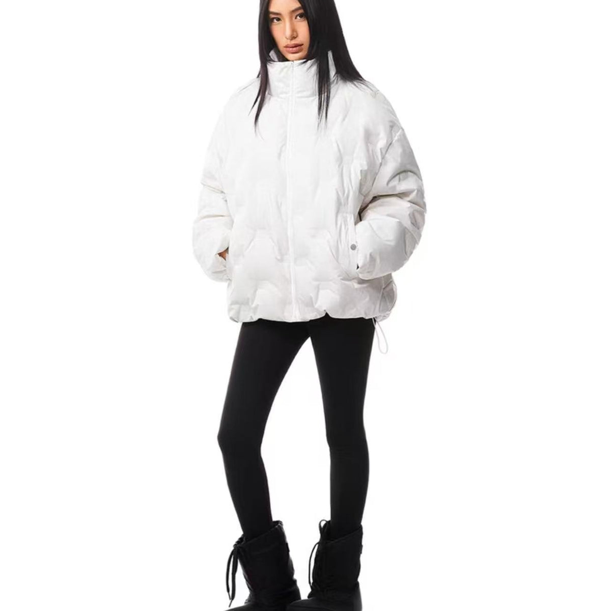 FDR Logo Embossed Down Jacket