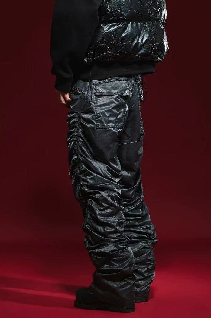 REMEDY Pleated Zipper Casual Trousers