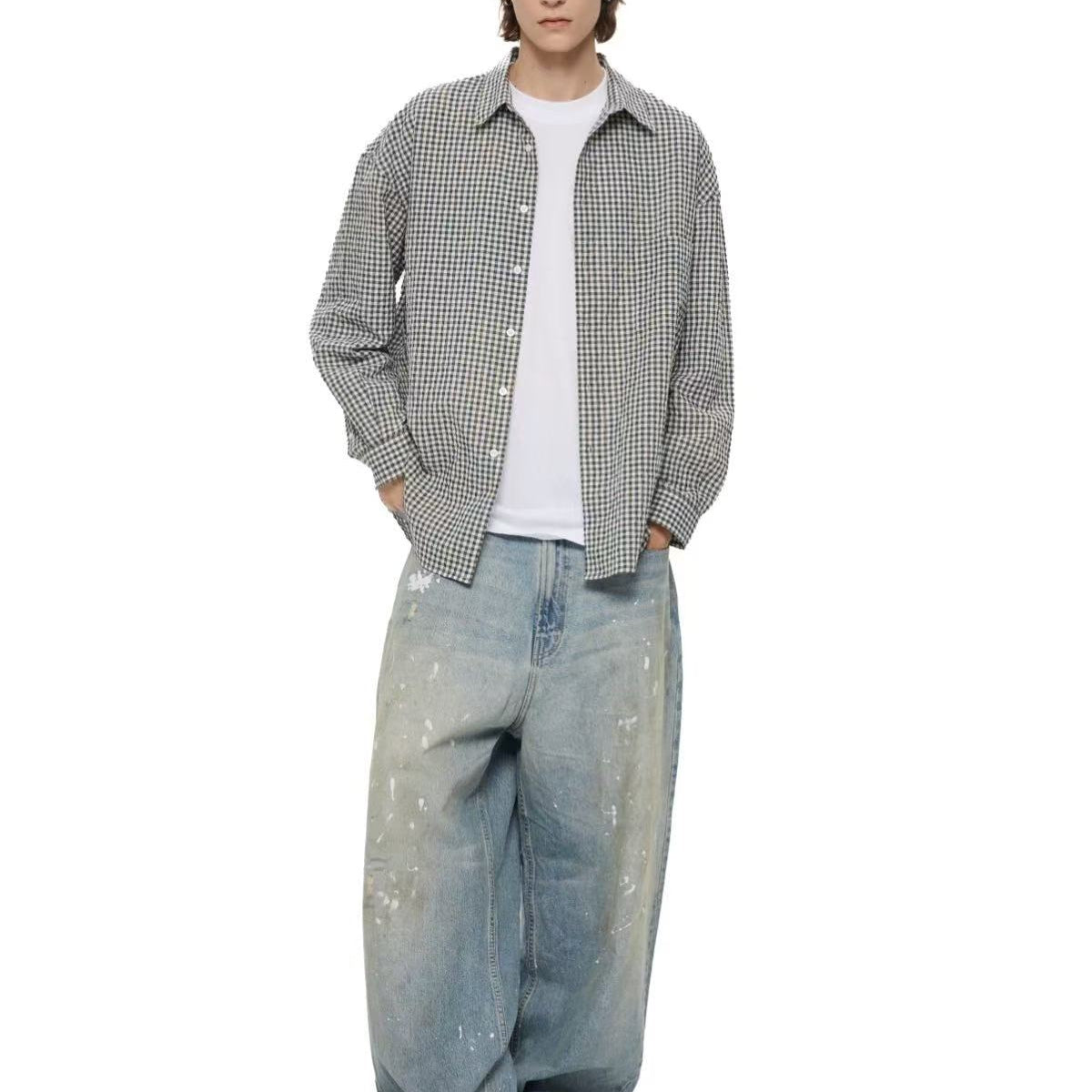 WASSUP Splash paint vintage Wash Denim Jeans
