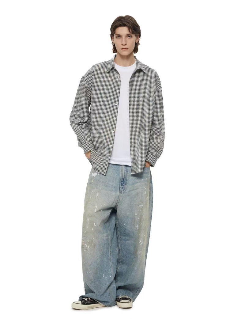 WASSUP Splash paint vintage Wash Denim Jeans