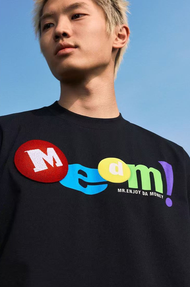 MEDM Toothbrush Embroidered M Short-sleeved T-shirt
