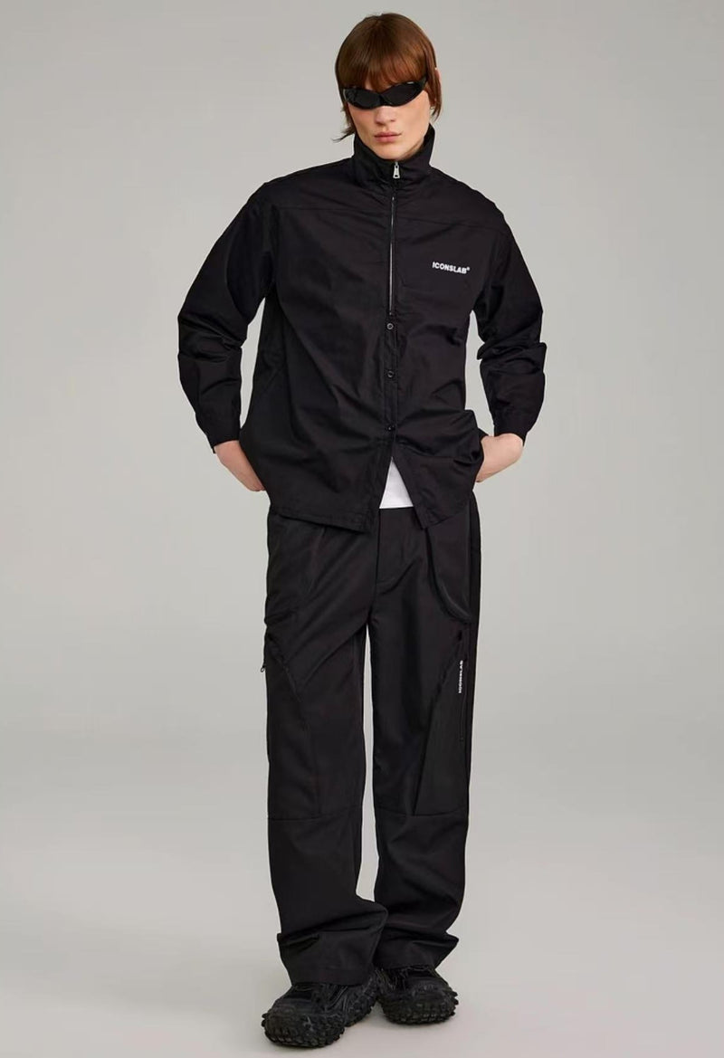 ICONSLAB Half Zip Fly Placket Shirt