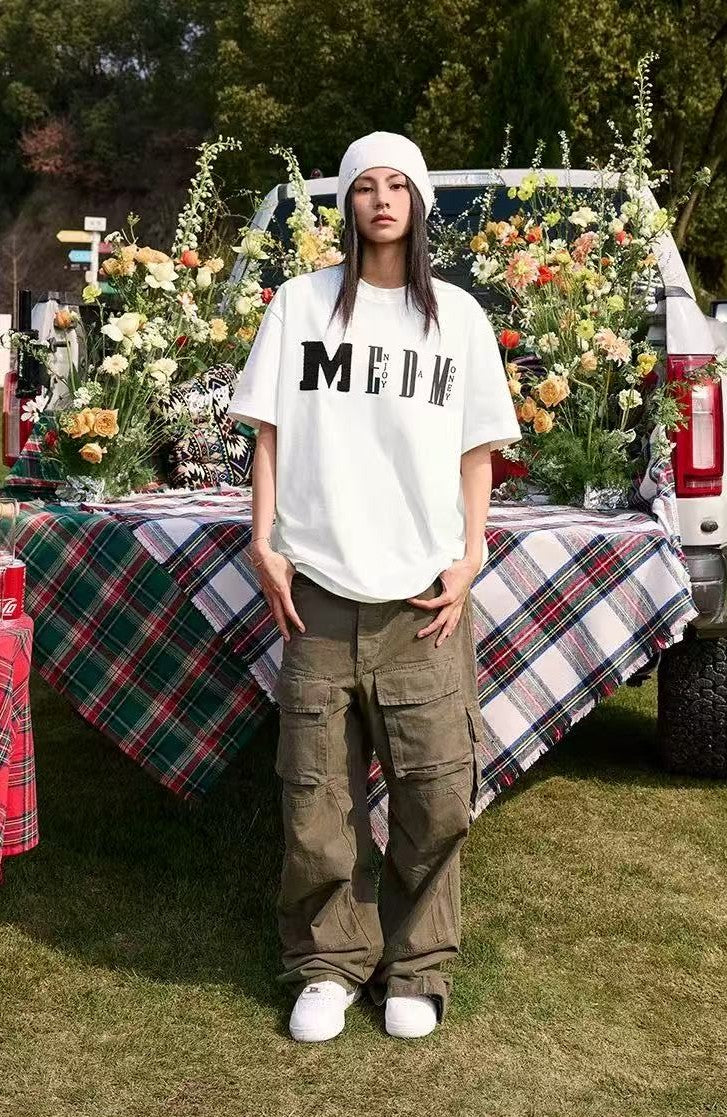 MEDM Chunky Knitted Short-sleeve T-Shirt