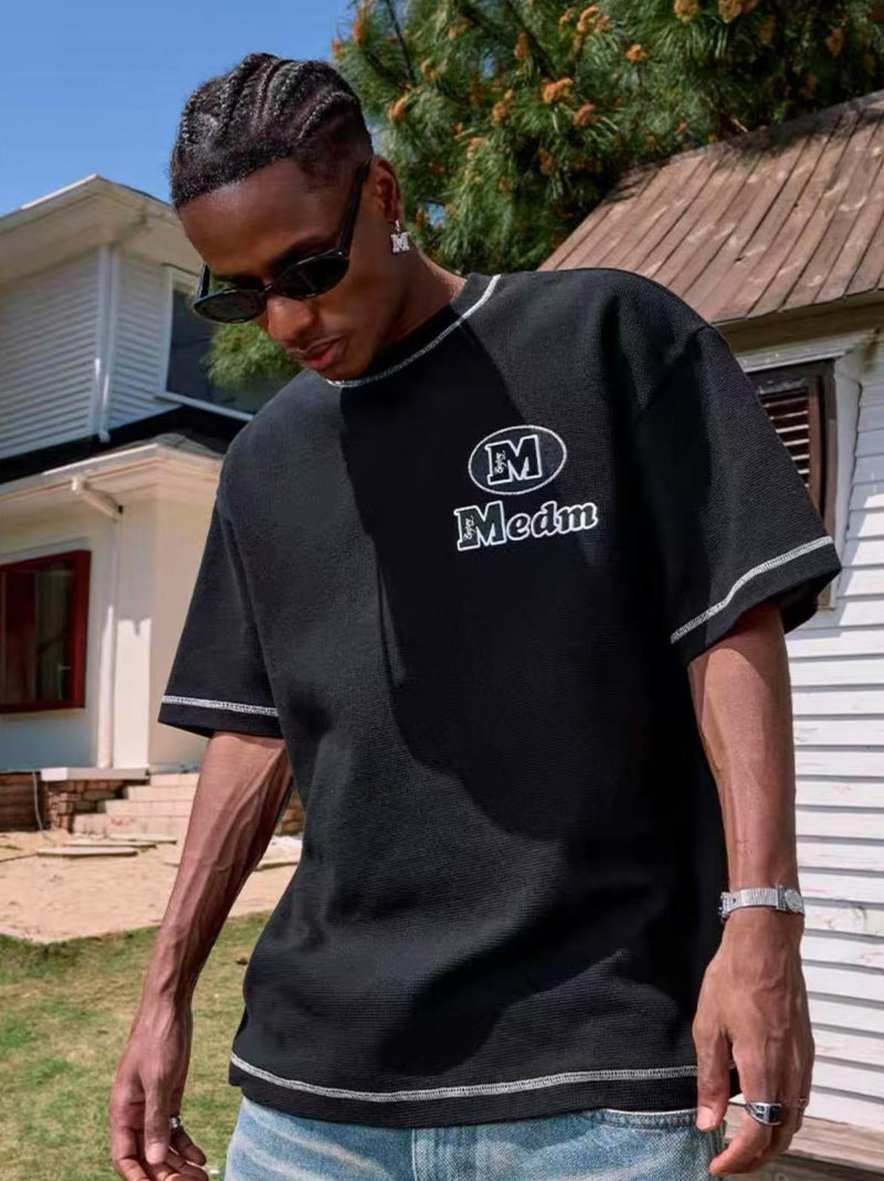 MEDM Waffle Logo Letter T-shirt
