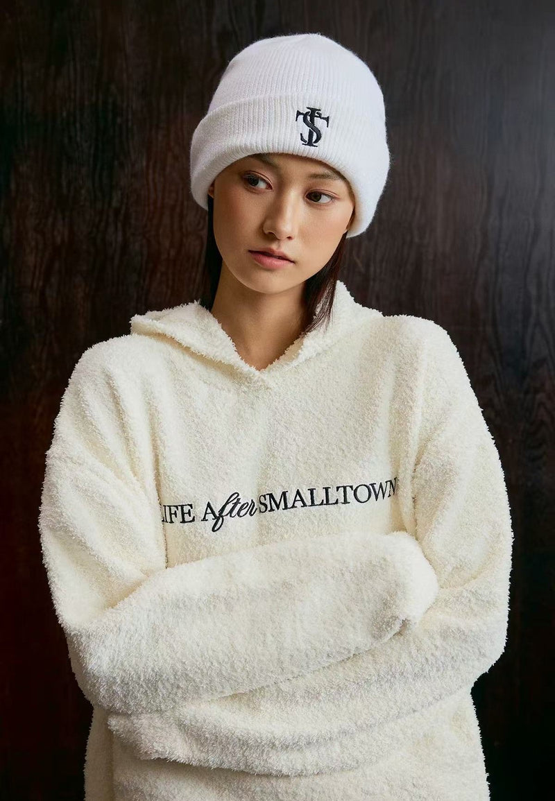 STK Logo Design Knitted Hoodie