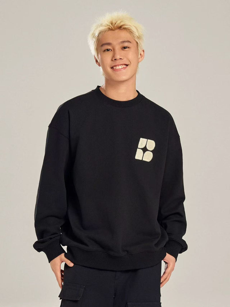 BIPOLAR Four-pointed Star Chain Sweatshirt