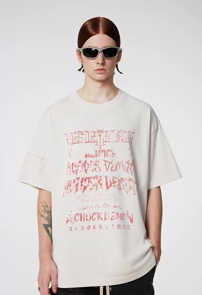 ACHOCK Dark Gothic Printed Tee