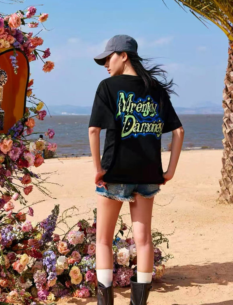 MEDM Drop Letter Short Sleeve T-Shirt