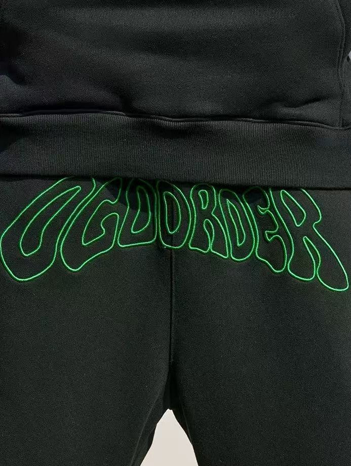 AFGKxOO Letter Embroidered Sweatpants