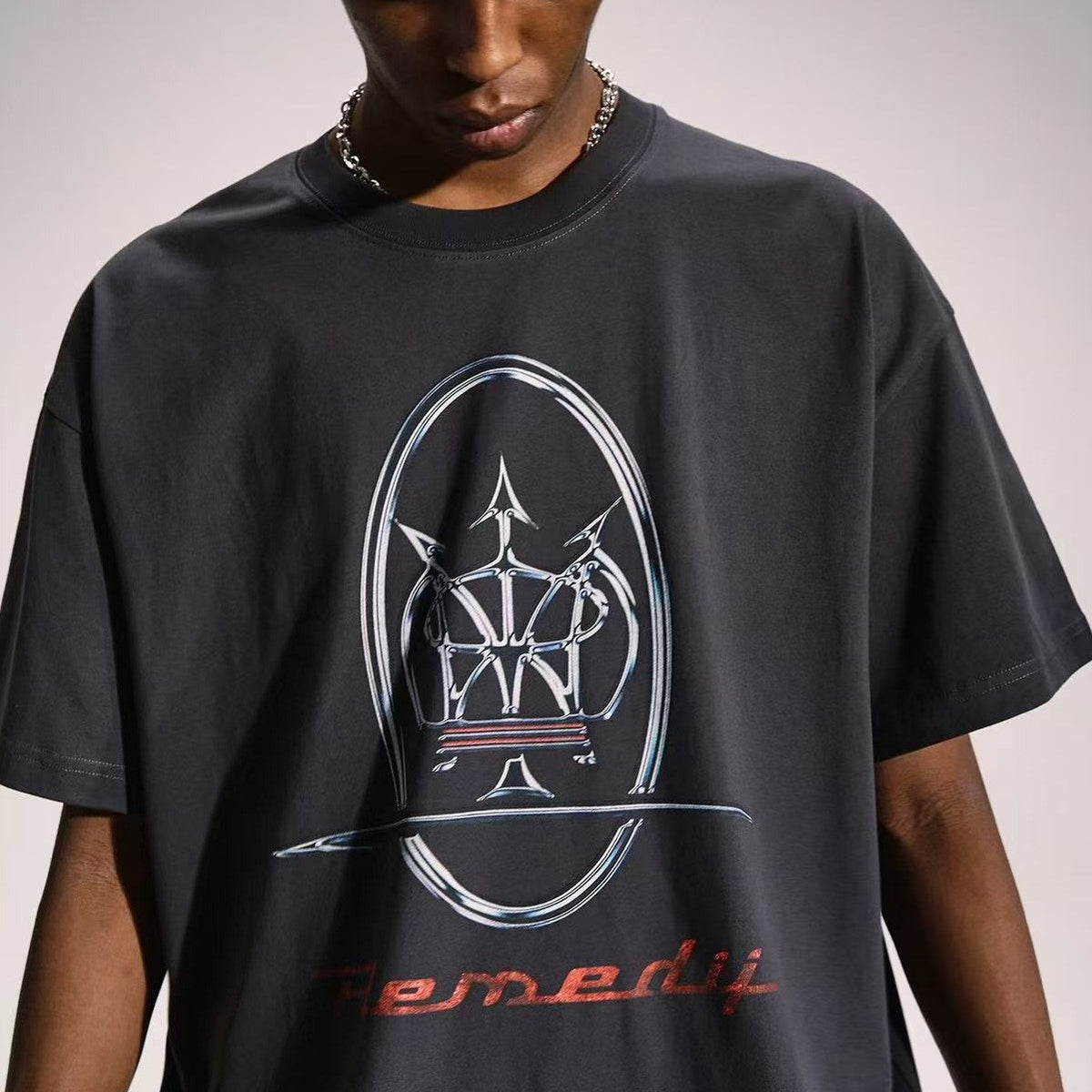 REMEDY Trident Print Short-sleeve T-shirt