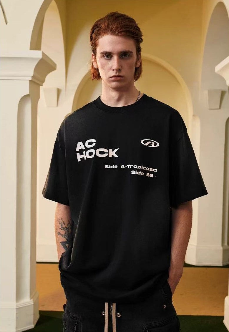 ACHOCK Round Neck Not Defined by Anyone Printed Tee