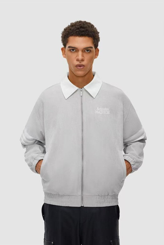 FDR Contrast Patchwork Suede Jacket