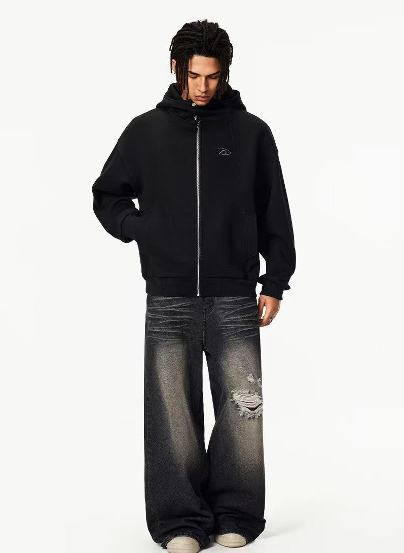 ACHOCK Logo Print Air Layer Hooded Jacket