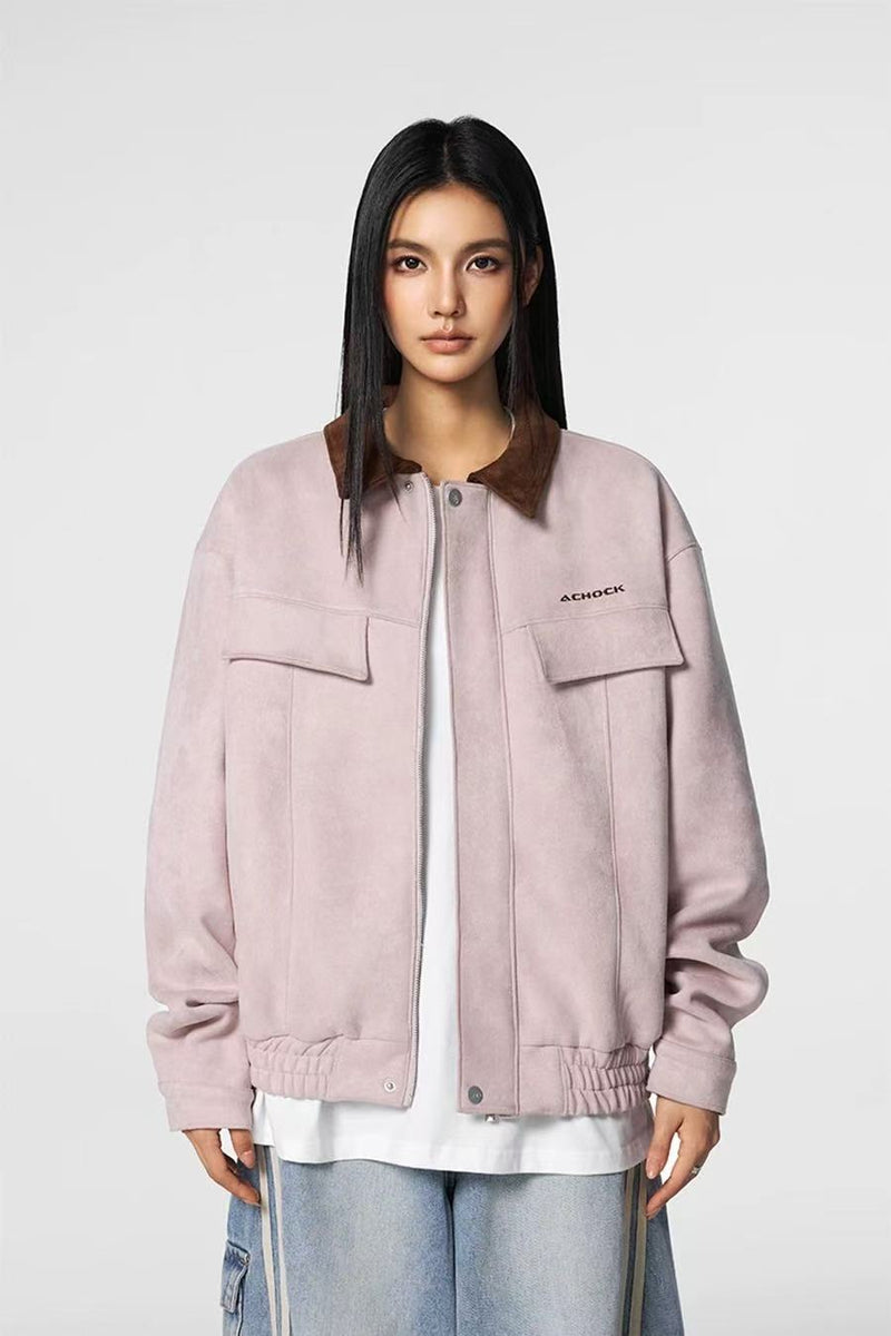 ACHOCK Logo Suede Jacket