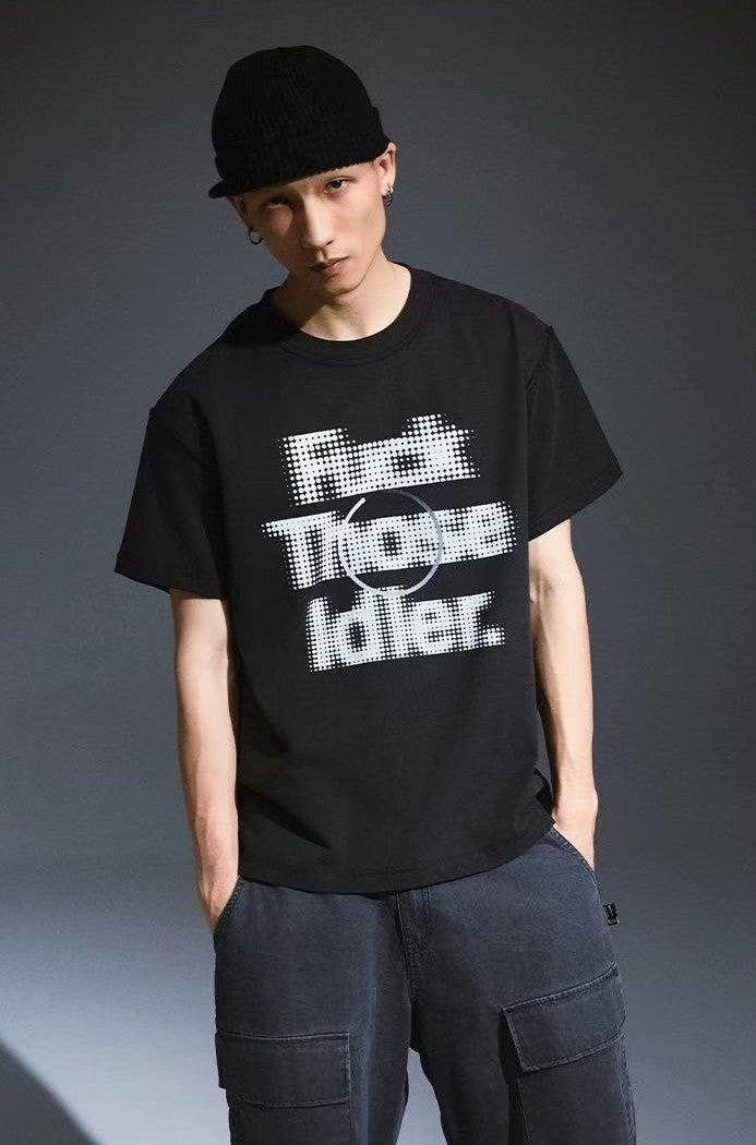 REMEDY Message Print Shor-sleeve T-shirt