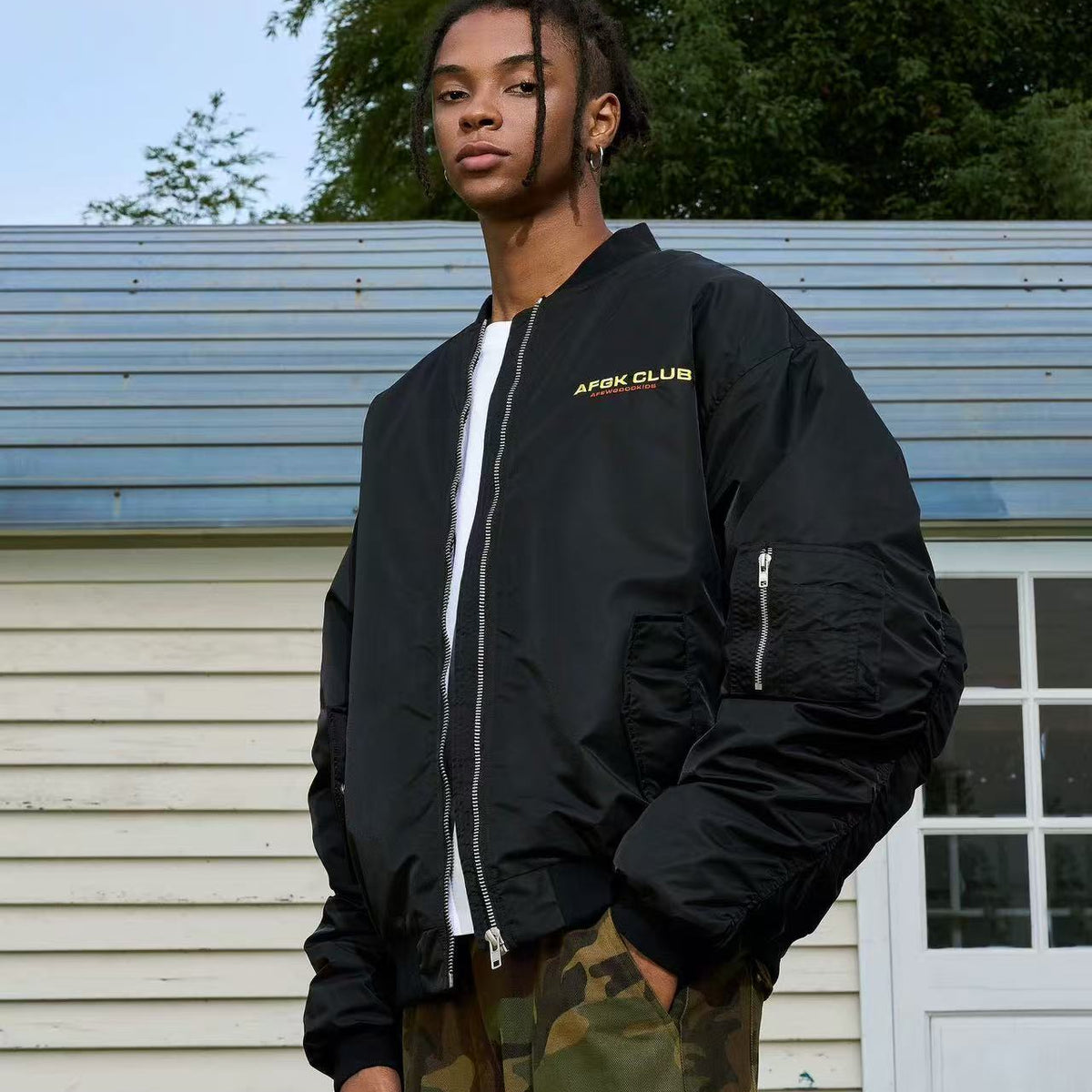 AFGK Supercar Tachometer MA1 Bomber Jacket